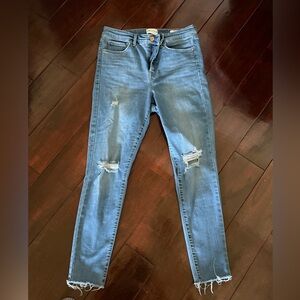 Frayed Blue Women's Jeans 10/30